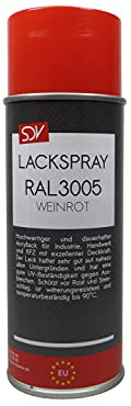 SDV Chemie Lackspray RAL 3005 WEINROT 3x 400ml glänzend Acryllack