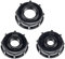 DXiongW 3 Pezzi Connettore per Serbatoio dell'Acqua IBC Raccordo S60x6 Tappo Serbatoio Adattatore di Acqua IBC in Plastica per 1000 L 1/2 Pollice 3/4 Pollici 1 Pollice Nero