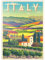 MyPuzzle Romantische ländliche Landschaft, Italien, Art Deco Style Vintage Poster, Illustration - Premium 500 Teile Puzzle - MyPuzzle Sonderkollektion von Puzzle Galaxy