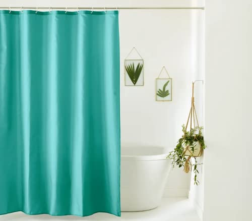 CLICLED Tenda Doccia 180x180 Tessuto Antimuffa Tenda Turchese Vasca Da Bagno Impermeabile 12 Ganci Lavabile 02139