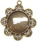 8 Teile 4 Stück Charm Leere Lünette Tablett Medaillons Metall Anhänger Fassungen Schmuck 25mm Runde 4 Stück Klar Glas Cabochon Bastelset (Bronze Model-1)