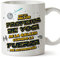 MUGFFINS Tazas para PROFESOR DE YOGA hombre - En Español - Mejor de la Galaxia Cuando Fuerza me Acompaña - 11 oz / 330 ml - Regalo original y divertido
