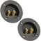 AERZETIX - C65593 - Set di 2 morsettiere/spine 2 banane - per banana 4mm - apertura del cavo 5mm - diametro 81mm - terminale rotondo da incasso collegamento altoparlante - 2 vie per avvitare