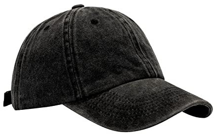 Junk Brands Hut Herren und Damen Sommer Mode Casual Sonnenschutz Baseball Caps Kappe Hüte Hut für Jungen, Schwarz , One size
