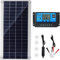 Giural Kit de Panneau Solaire Souple monocristallin de 100w 12v Panneau Solaire Flexible Module Monocristallin pour Charger la Batterie de 12V / Voiture/Bateau/Caravane/Camping-Car,10a Controller