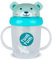 TUM TUM Tasse avec paille lestée, Tasse anti-fuite, Tasse d’Apprentissage pour Bébé, Couvercle Rabattable, Paille en Silicone (Boris l’Ours 200ml)