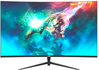 Nilox NXM24CRV01 Monitor 24 Pollici, Monitor 144Hz e 165Hz, Schermo PC con Luminosità di 250 cd/m2, Connessione HDMI, Angolo di Visione 178°