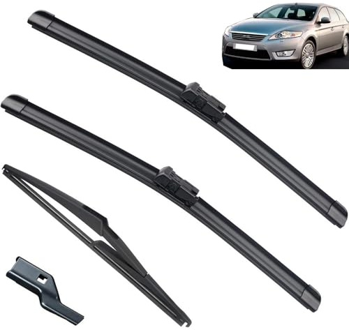 Scheibenwischer vorne hinten for Ford Mondeo MK4 2007 2008 2009 2010 2011 2012 2013 2014 Windschutzscheibe Windschutzscheibe Fenster Autozubehör(Front Rear,RHD)