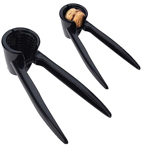 Nussknacker Nussöffner Nussbrecher aus Aluminium schwarz 18 cm