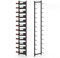 TANGZON Wall Mounted Wine Rack, 6/9/12 Bottles Metal Wine Storage Holder, Drinks Display Shelves Organizer for Home Bar Kitchen Living Dining Room, Black (12 bottles, 22 x 13.5 x 145cm)
