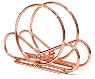 Serviettenhalter, Briefständer, Metall-Serviettenklammer, Café, Hoteltafel, Büroklammer, Esstisch, Aufbewahrungsregal, Papierhandtuchhalter, Chen N (Größe: Roségold) (Size : Rose gold)