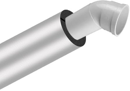 Aluminiumfolien Rohrisolierung Frostschutzisolierrohr isolierschlauch für kabel Fitnessgerät Klimaanlage Flammschutzmittel Und Frostschutzmittel ID 20/25/34/43/48/60/76/90/110mm ( Size : 110mm x 20mm