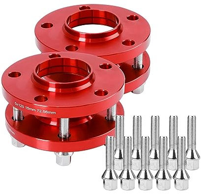 Spurverbreiterungen Für B&MW E46 E90 E91 E92 E93 E64 Spurverbreiterungen 15mm Und 20mm Mit Verlängerten Schrauben 5 X 120 Geschmiedeter Aluminium-Autoflansch Distanzscheiben Autonaben