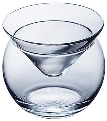 UPKOCH Clear Glasses Glass Caviar Chiller Server Set,Liquor Shrimp Cocktail Chiller Cups Cocktail Glass with Ice Holder for Martini Wine Liquor Cocktails Margarita Whiskey Glasses