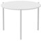 Mondo Viro Couchtisch, rund, aus Metall, Aria, stapelbarer Gartentisch (Small - 60 x 60 cm, 46 h, Weiß geprägt)