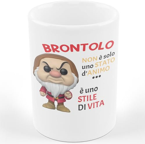 Tazza Mug BRONTOLO NON È SOLO UNO STATO D'ANIMO È UNO STILE DI VITA DESCRIZIONE DIVERTENTE - Tazza regalo di compleanno - Divertente - Humor