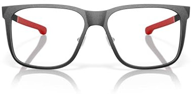 Oakley Ox8182 Brillenrahmen für Herren, Hüftton, Satinierter leichter Stahl/Demo-Linse, 58 mm