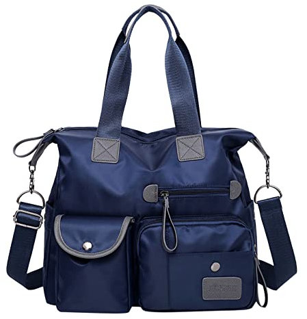 Sofortbildkamera Taschen Set Handtasche für Frauen Wasserdichte Nylon-Umhängetasche Schulterhandtasche Aigner Taschen Damen Groß (Blue, One Size)