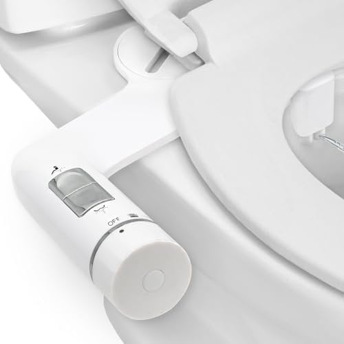 Medymoll Bidet para wc, bidet para inodoro, no eléctrico, base ultrafina 6 cm, modo posterior y femenino, facil instalacion, agua fría