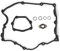 lcyen Ventildeckeldichtung Satz Ventildeckeldichtungssatz für 1er 3er E46 E81 E87 E90 E91 E60 N42 N46 E83 E85 11120032224 11120028033(Schwarz)