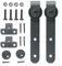 HOHOVYVY Schiebetür Komplettset,Schiebetürbeschlag,Schrank Schiebetür Scheune Hardware Kit Super Mini Schiebetür Hardware