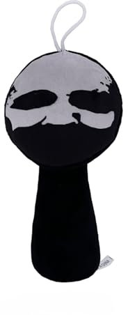 Benolls Sprunki Plushies Merch,Sprunki Plush Toys,Soft Stuffed Animal Pillow Figure Doll Christmas Birthday Gifts for Adult Kids (Drak Black)