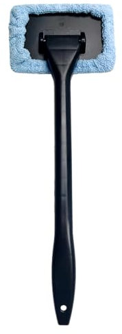 Simply Auto Microfibre Window Mop, Lightweight & Versatile, Suitable for Cleaning Windows, Mirrors, Glass Surfaces, Shower Doors & More 38.5cm x 13.5cm