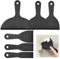 Flintronic Espátulas de Plástico, 6 Piezas Espátulas para Masilla Herramienta de Raspadores de Pintura, 1.5/2/3/4/6/8 Pulgadas Espátulas con Mangos, para Paredes de Yeso,Raspado de Papel Tapiz, Negro