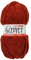 myboshi Samt Wolle zum Häkeln und Stricken, weiche Chenille Wolle im XXL-Knäuel, perfekt für Amigurumi und Kissen, 100% flauschige Polyester, 100g, Ll 100m Rot (Fuchs) 1 Knäuel