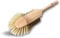 Lot de 3 brosses balayettes boulangères 1/2 tête | Bambou | Soie Blanche Sortie 40 mm | Four Boulanger pâtissier Alimentaire Pain Pizza | Kibros 212959x3