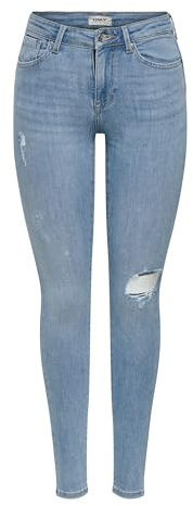 ONLY Female Skinny Jeans ONLPOWER Mittlere Taille Skinny Fit Jeans