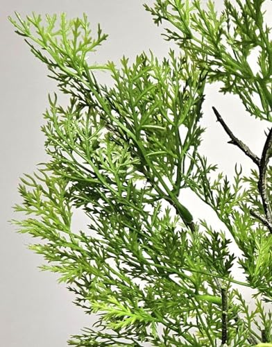 artplants.de Künstlicher Zweig Thuja BIRLAF, grün-gelb, 60cm - Deko Thujazweig