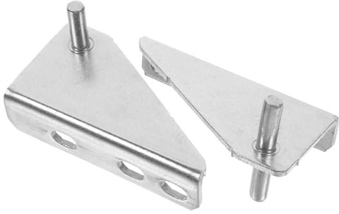 WOONEKY 2piezas Bisagras De Puerta De Congelador De Acero Inoxidable Tapa De Goma Accesorios Para Reparación De Frigorífico Cocinas Domésticas y Comerciales