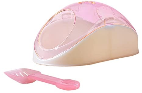 YEJBBUC Hamster Sandbad Container Badezimmer Toiletten für Kleintiere Chinilla Rosa
