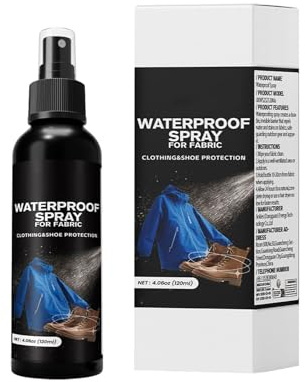 Spray imperméabilisant pour tissu d'extérieur – Agent coupe-vent résistant à l'eau de 120 ml pour meubles, sac à dos, voyageurs, chaussures de camping, activités de plein air, randonnée, canapé