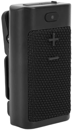 Bewinner Altoparlante Bluetooth Indossabile, Altoparlante Wireless a Clip con Microfono Integrato, Piccolo Wireless Portatile con Clip in ABS per la Registrazione di Brevi