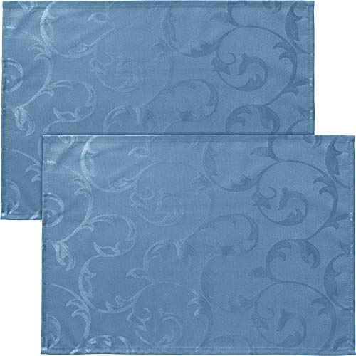 Erwin Müller Tischset Greven 2er-Pack abwaschbar blau Größe 35x50 cm