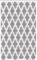ABAKUHAUS Grau und Dimgrey Weiß Schmaler Duschvorhang, Geometrischer Damast, Badezimmer Deko Set aus Stoff mit Haken, 120 x 180 cm, Dimgrey Weiß
