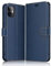 ELESNOW Case Compatible with iPhone 11 (6.1 inches), High-grade Leather Flip Wallet Phone Case Cover for Apple iPhone 11 (Deep Blue)