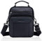 MANNUOSI Sacoche Homme Homme Sacs Portés épaule Loisir Entreprise Première Couche de Peau de Vache Sac Besace Sac à Main Noir C