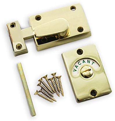 Toilet Indicator Bolt Vacant/Engaged Brass Plated