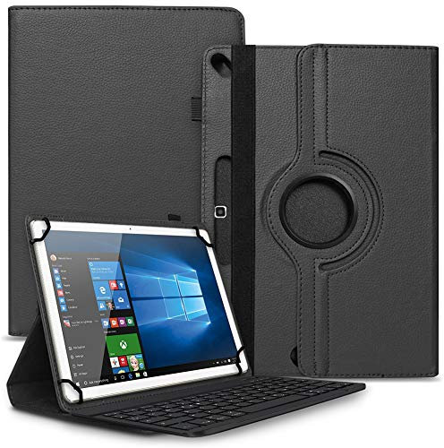 Tablet Hülle kompatibel für Odys Space One 10 / SE Tasche Schutzhülle Bluetooth Case Universal Keyboard Cover Standfunktion 360° Drehbar