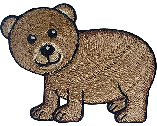 Bear Patch Iron Sew On Clothes T Shirt Jacket Denim Embroidered Badge Applique