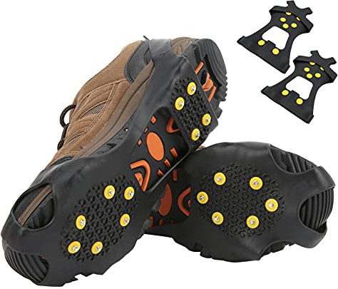 Voluxe Schneeschuhspikes, leichte Steigeisen für das Schneeklettern Hohe Praktikabilität Leicht zu tragen Starke Widerstandsfähigkeit für Outdoor zum Wandern(L)