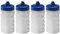 Foxberry 300ml Children's Small Reusable Water Bottles - 4 Pack - Hands Free Lid - Spill Proof - Leakproof Spout - BPA Free - Dishwasher Safe - Sports - School - Clubs