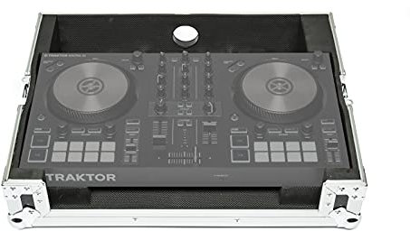 MUSIC STORE Traktor Kontrol Case S2, Robustes DJ Controller Case, Sperrholz, Wasserabweisend, Butterfly-Verschluss, Kugelecken, Ideal für Transport und Aufbewahrung