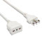 Velamp Prolunga elettrica da 10 metri – Spina grande (16A) e presa bipasso grande/piccola da (10A/16A) - Ideale per collegare gli apparati domestici – Colore bianco