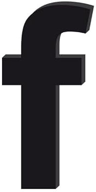 Adzif.biz Le sticker de decoration - Adzif.biz - Lettre f Décorative en Verre Acrylique Noir 4mm | Lettrage Élégant en Verre Synthétique pour Prénom, Mariage, Enseigne et Décoration