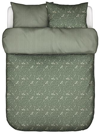 Marc O'Polo Bettwäsche Salen Deep Green 200x220 + 2X 80x80 cm