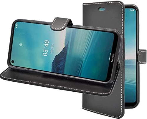 Phone Case For Nokia 3.4 Wallet Flip PU Leather Stand Card Slot Pouch Phone Cover Compatible With Nokia 3.4 (Black)